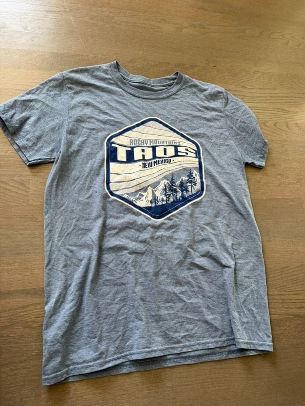 Taos New Mexico Rocky Mountains Graphic T-Shirt Gray